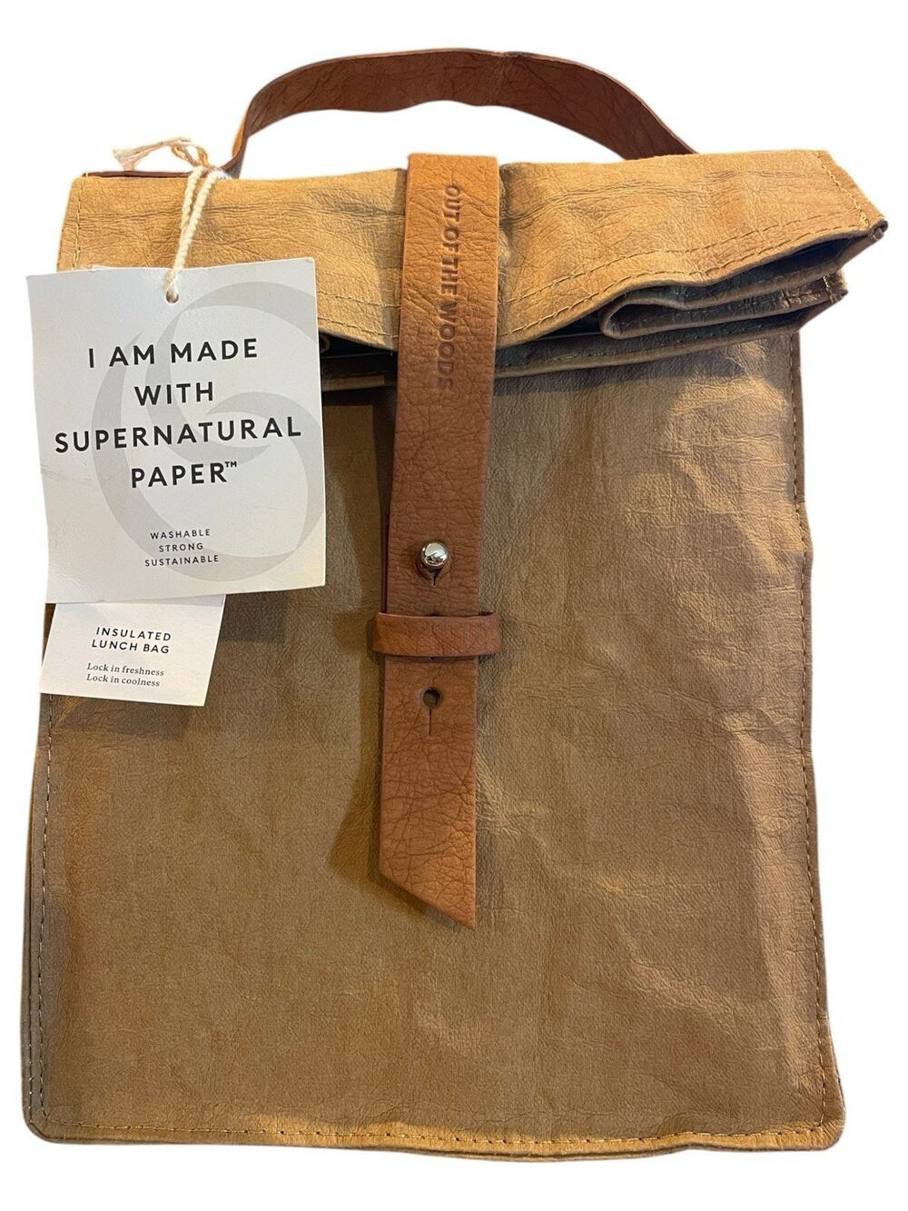 Out of the Woods Paper Sac Lunch Sahara Insulated Supernatural Paper Bag NEW